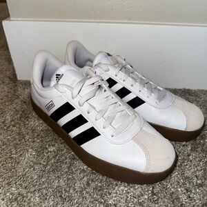 Adidas women’s White and Black Sneakers